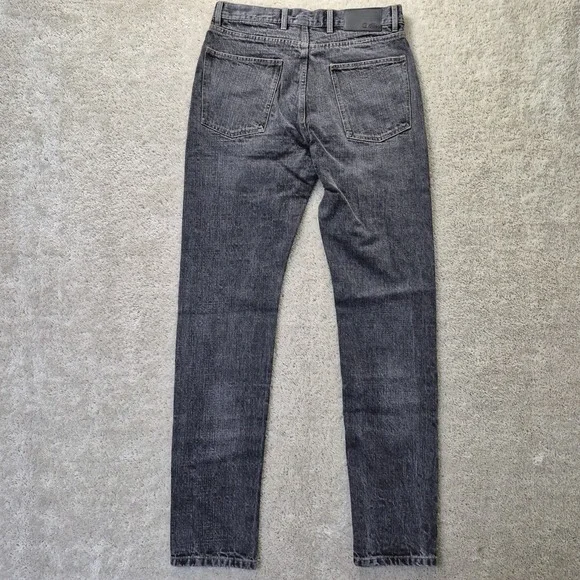 Taylor Stitch Selvedge Jeans Mens 30/34 Faded Black Slim Straight 80s Rock Punk